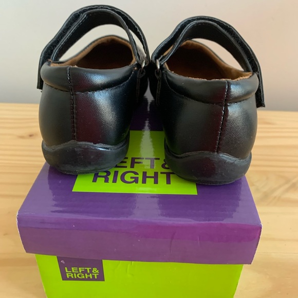 Left & Right black dress shoes with Velcro strap. Size 7. - Picture 4 of 7